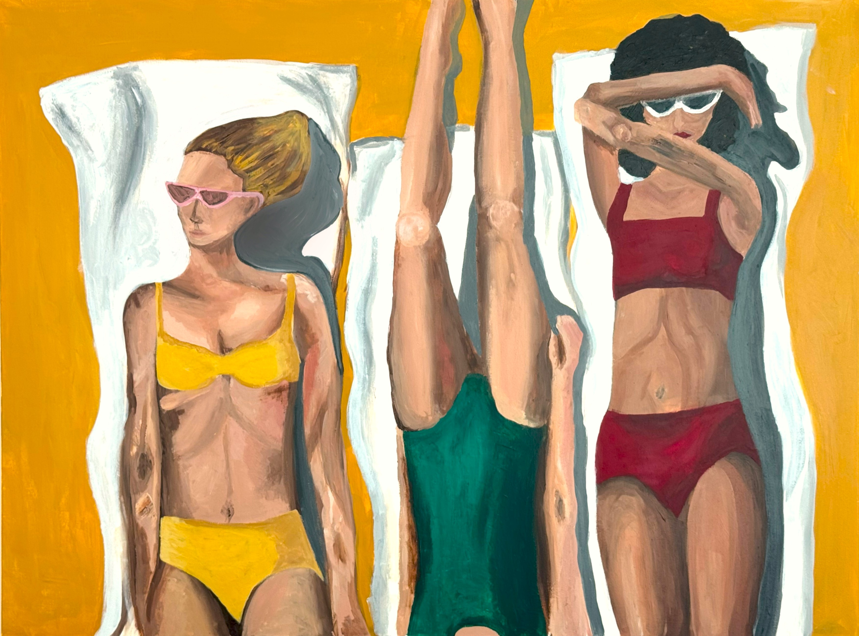 Sunbathing — Acrylic on Canvas