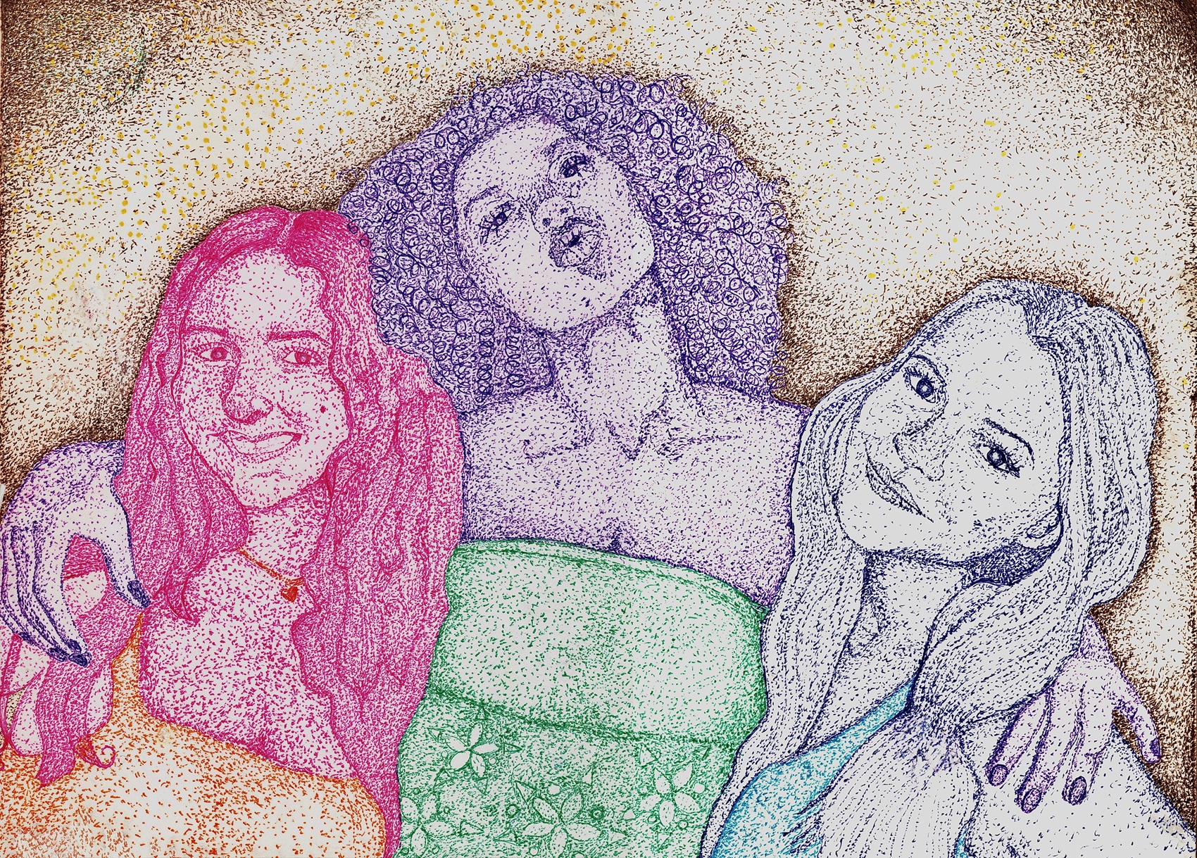 Friendship — Ballpoint Pen on Paper