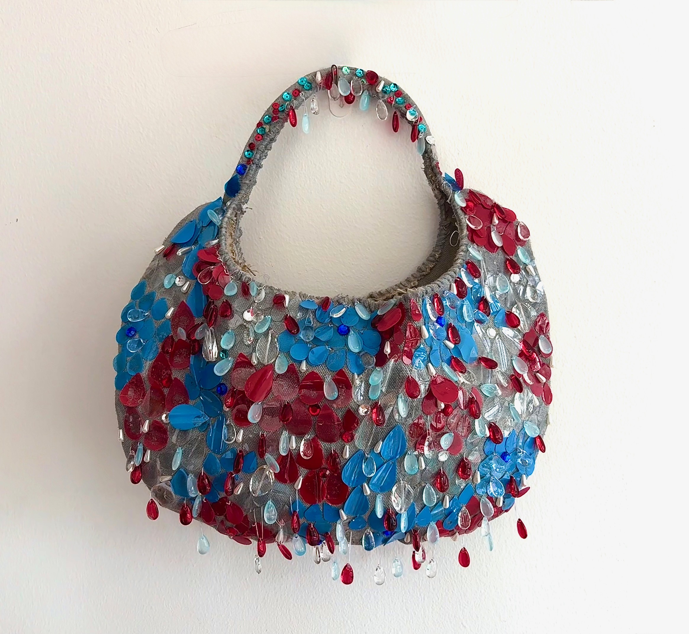 Blood, Sweat, and Tears — Beaded bag